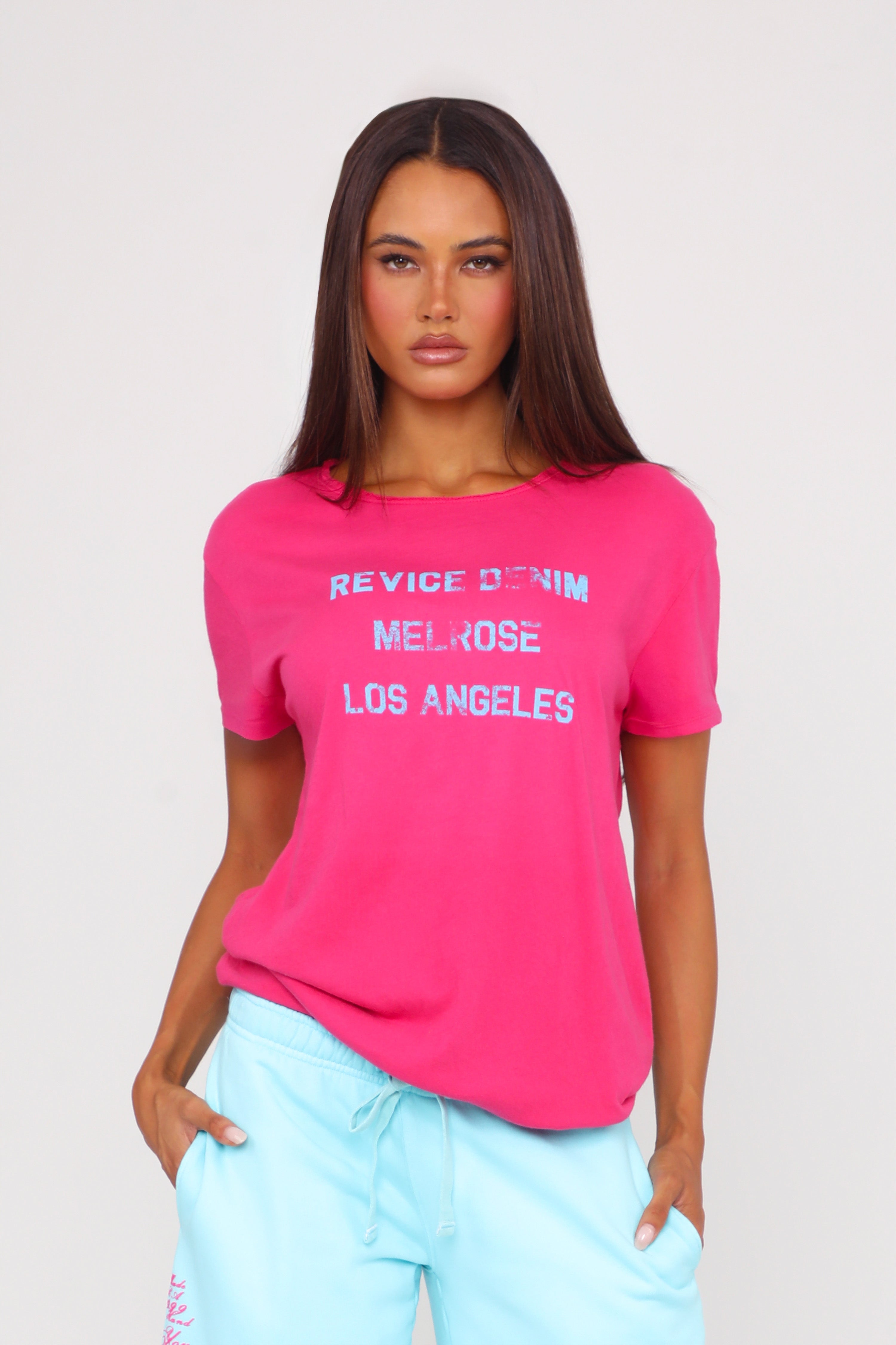 CITY TEE / MELROSE HOT PINK