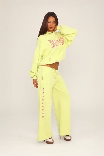 LAX SWEAT PANT / STARDOM LIME