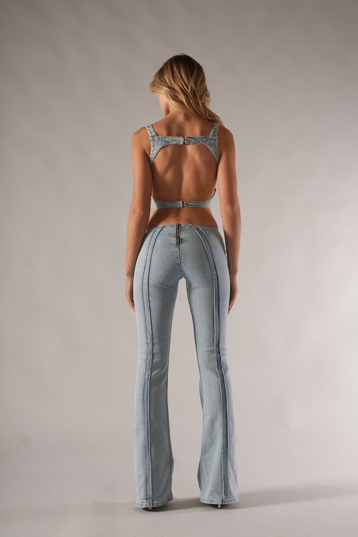 Bella Bow Pant / Capri Blue